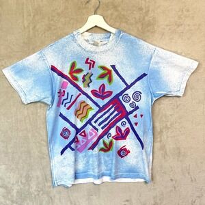Vintage 80s Canada Tee Abstract Pop Art Graffiti Style Bold Retro Streetwear